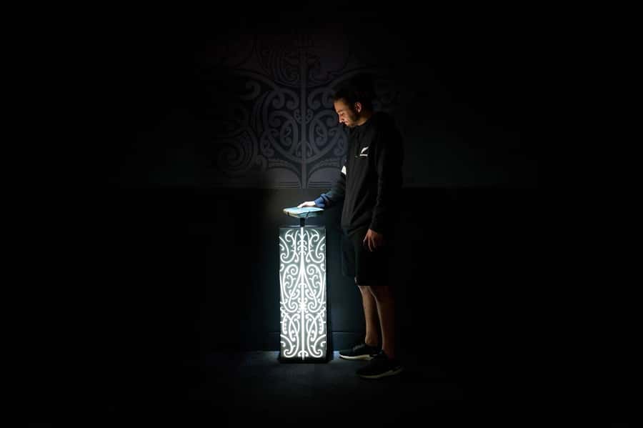 Auckland: All Blacks Experience Guided Cultural Tour - The replica locker room and players’ tunnel