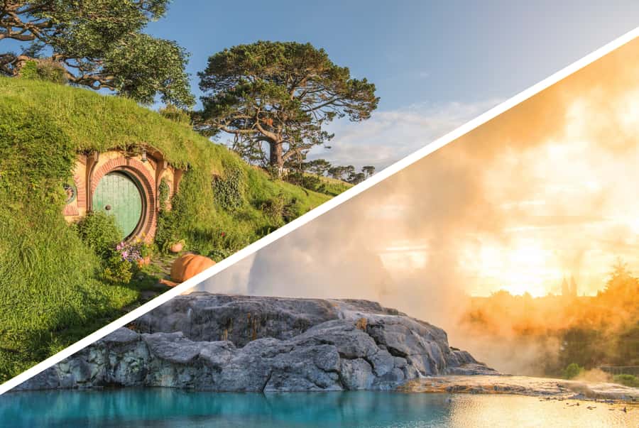 Auckland: Hobbiton and Rotorua Day Tour including Te Puia - Key points at a glance