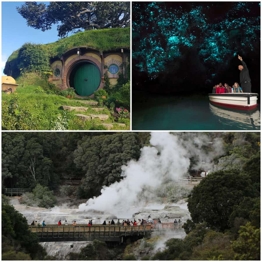 Auckland: Hobbiton, Rotorua, Waiotapu and Waitomo 3-Day Tour - Key points at a glance