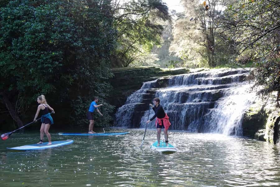 Auckland: Lucas Creek Waterfall SuP Tour - The 30-minute safety briefing