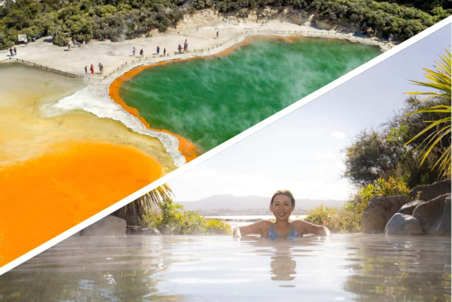 Auckland: Rotorua Highlights inc Wai-O-Tapu & Polynesian Spa - The road south through Waikato and Tīrau