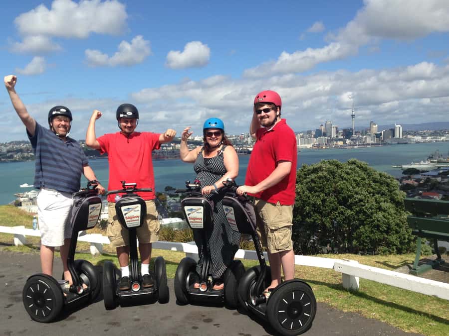 Auckland: Segway Tour to Mount Victoria - Learning the controls before the real route