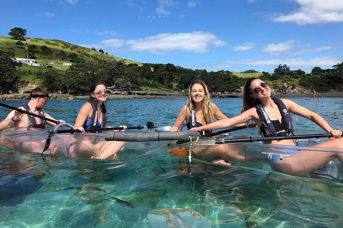 Clearyak hire at Goat Island Marine Reserve - Seeing Goat Island through a clear kayak