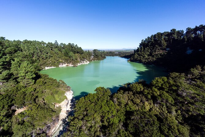 Devil's Bath Experience - Private Tour to Wai-O-Tapu & Lake Taupo - Huka Falls from the bridge and river level
