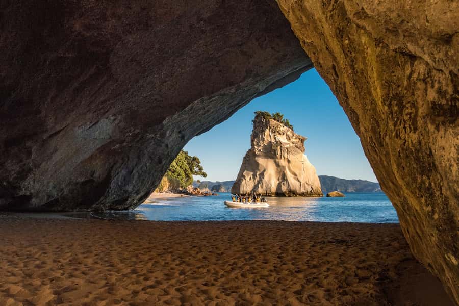 From Auckland: Cathedral Cove & Hot Water Beach Tour - Making your own pool at Hot Water Beach
