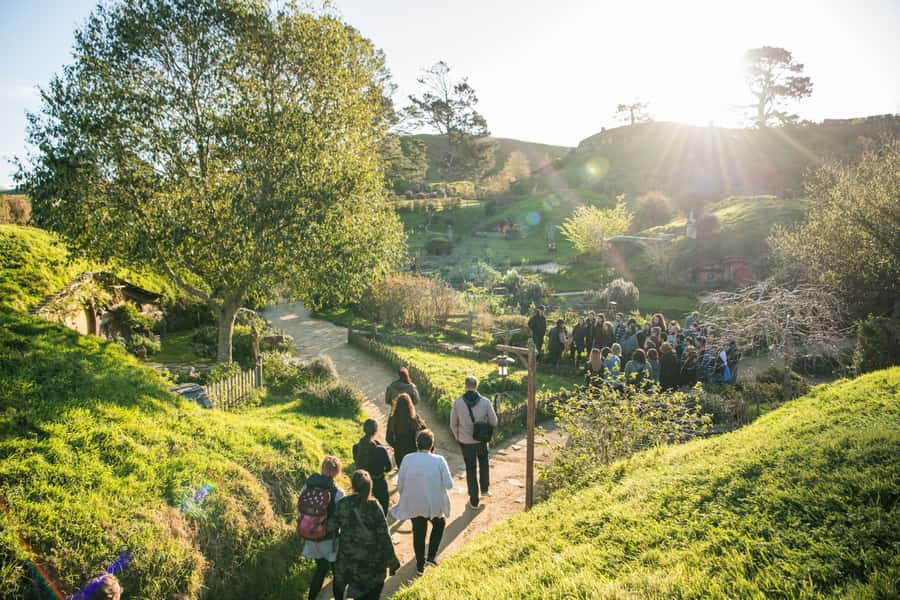 From Matamata: Guided Hobbiton Experience with Bus Transfers - Stories, filming secrets, and the role of the guide