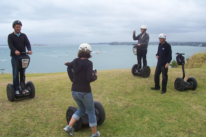 Guided North Head Fort Segway Tour in Devonport Auckland - Learning to ride before heading uphill