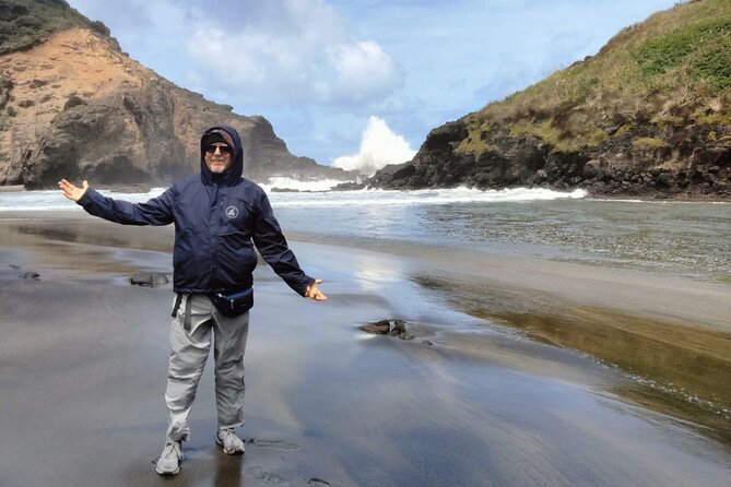 Piha Beach - Arataki Visitor Centre and the two-harbour view