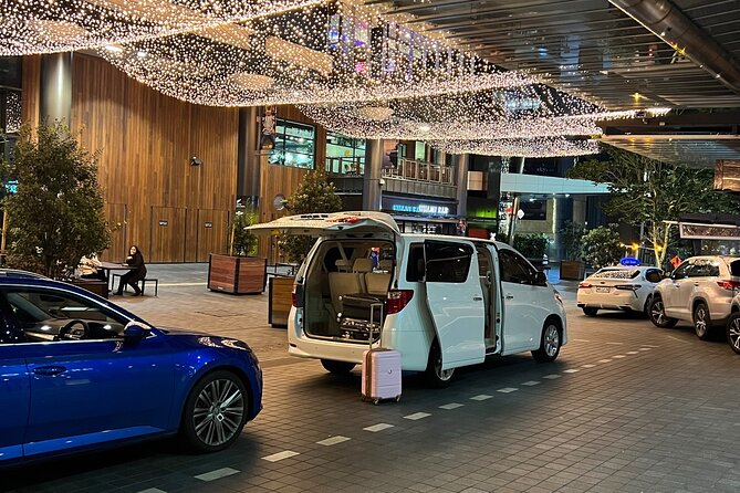 Private Auckland Airport Transfer: to/from City Hotels in Minivan - The minivan, luggage space, and onboard extras