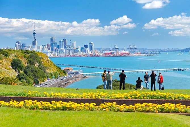 Private Auckland City Tour For Small Group in a luxury vehicle. - Mount Eden and the city from above