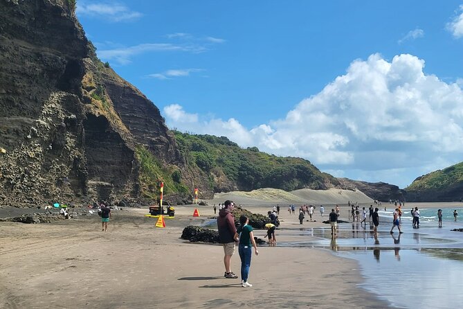 Private Auckland West Coast Tour Piha Beach and Karekare Falls - Piha Beach: Auckland’s famous black sand